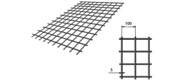 Сетка сварная (дорожная) 100х100х5мм 1,5х2м купить с доставкой в Яковлево