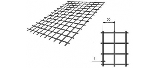 Сетка сварная (дорожная) 50х50х4мм 1х2м купить с доставкой в Яковлево